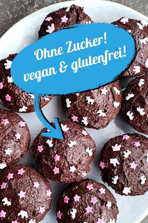 Saftige Schokoladenmuffins ohne Gluten – veganes Rezept
